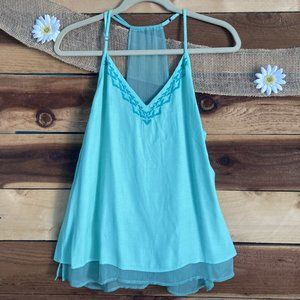 Lucky Brand mint green tank top, Size Medium, NWT